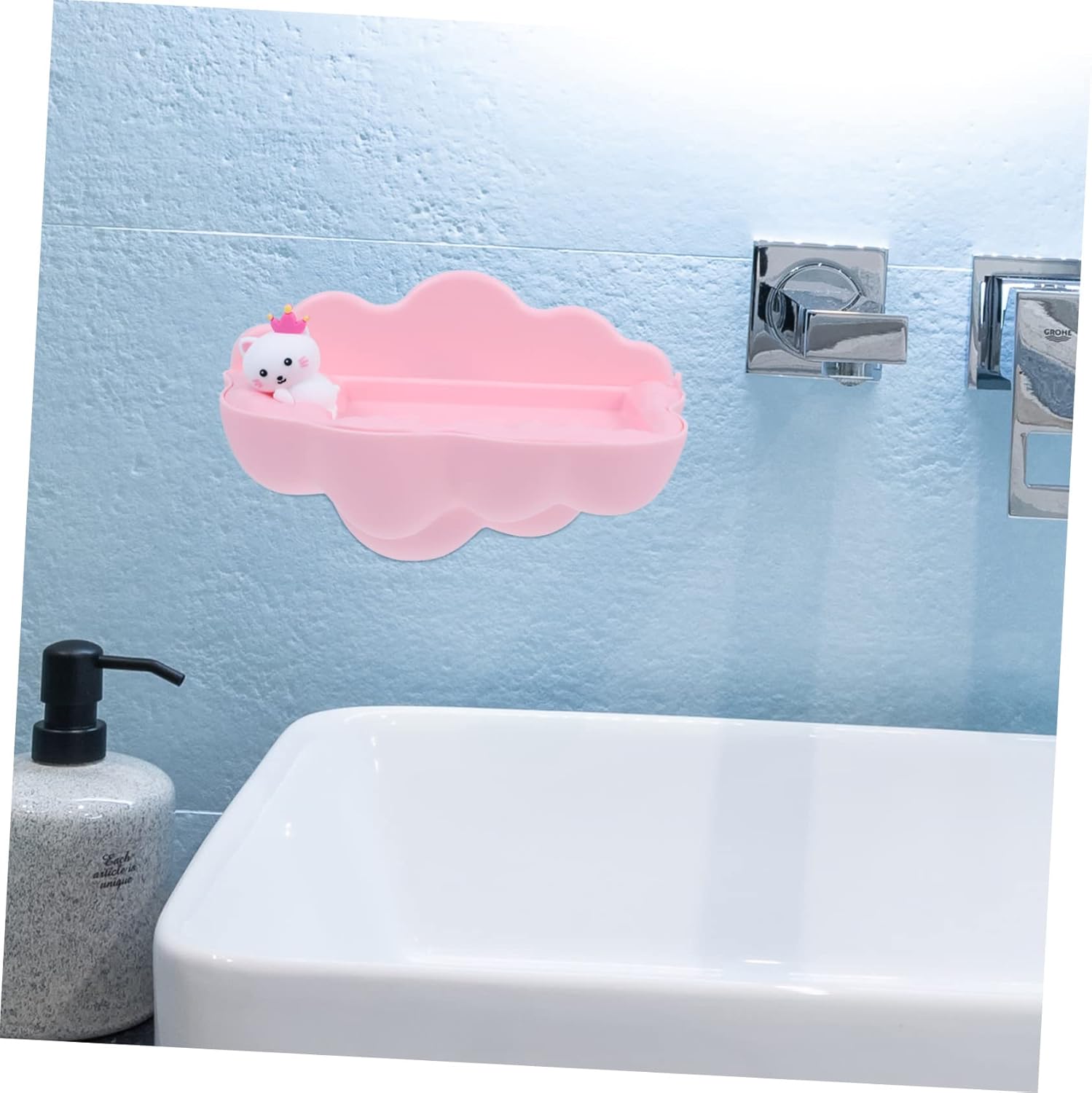 Wall-Mounted Cartoon Soap Dish for Bathroom and Kitchen