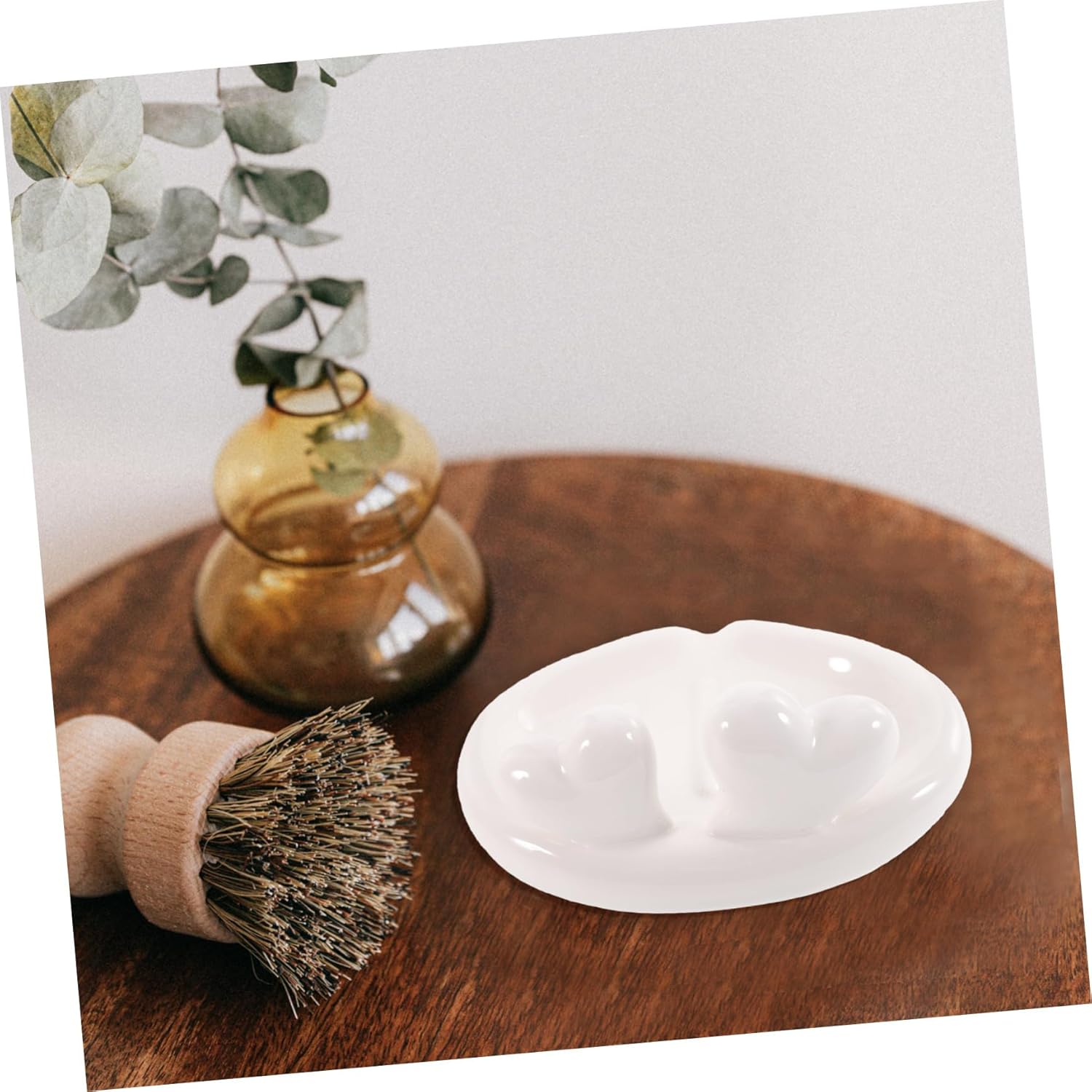 PRETYZOOM Ceramic Soap Holder with Drainage Drainage Soap Dish for Bathroom