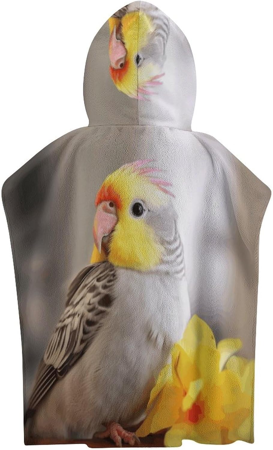 Cute Cockatiel Kids Hooded Bath Towel
