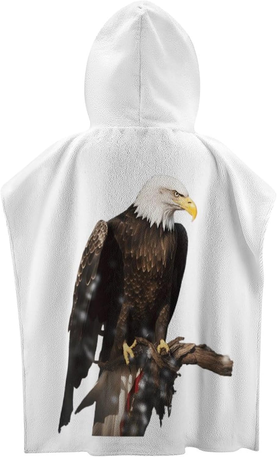 Eagle Print Kids Hooded Beach Towel