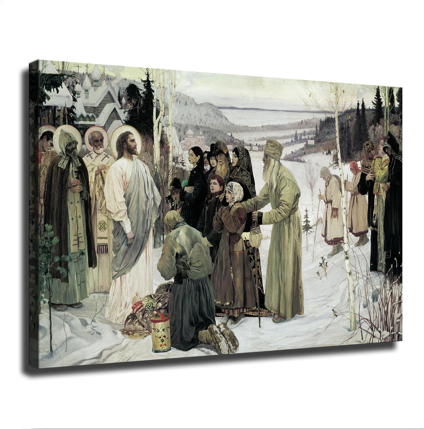 Holy Rus By Mikhail Nesterov Framed Poster 20x30inch Wall Art