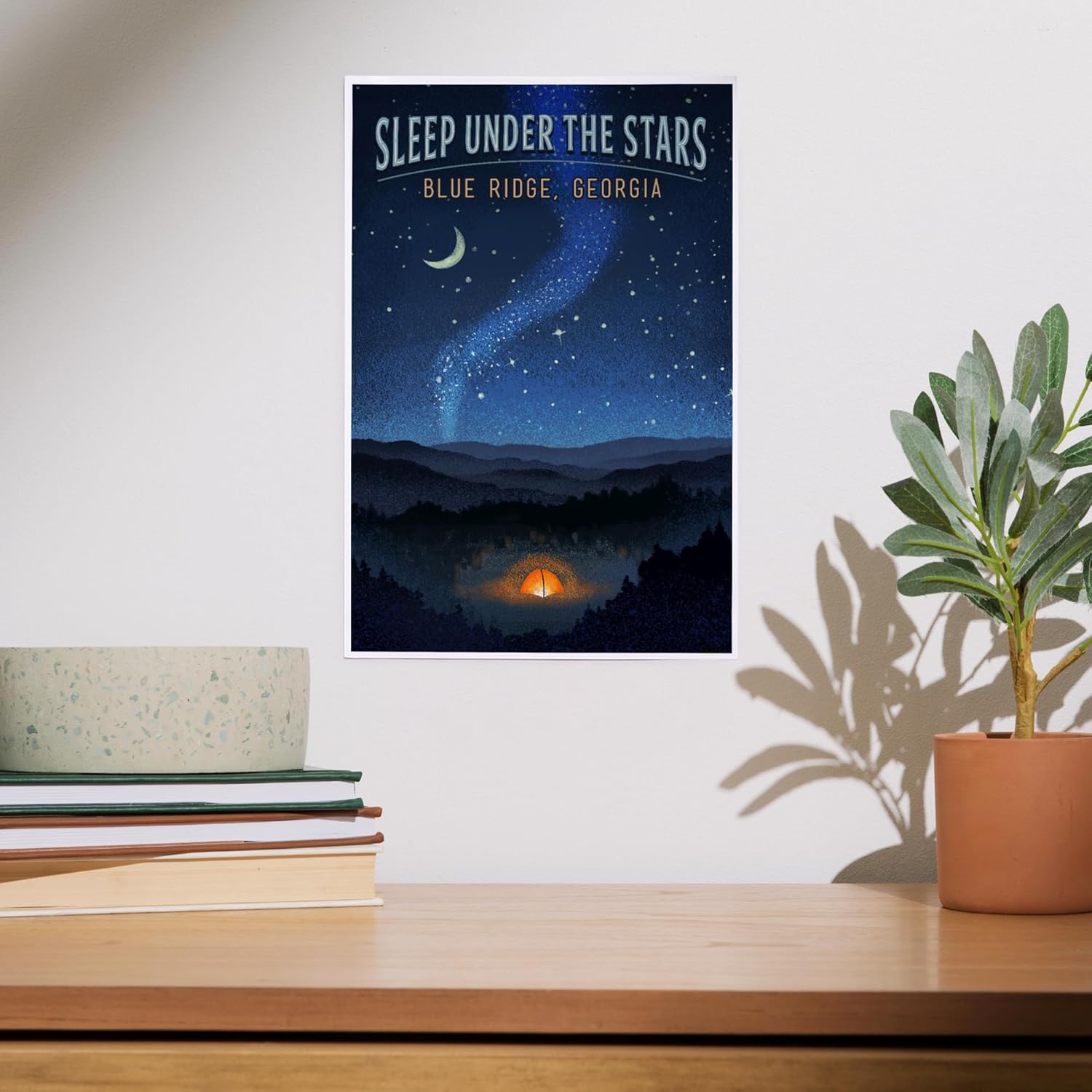 Lantern Press 8x12 Art Print Blue Ridge Georgia