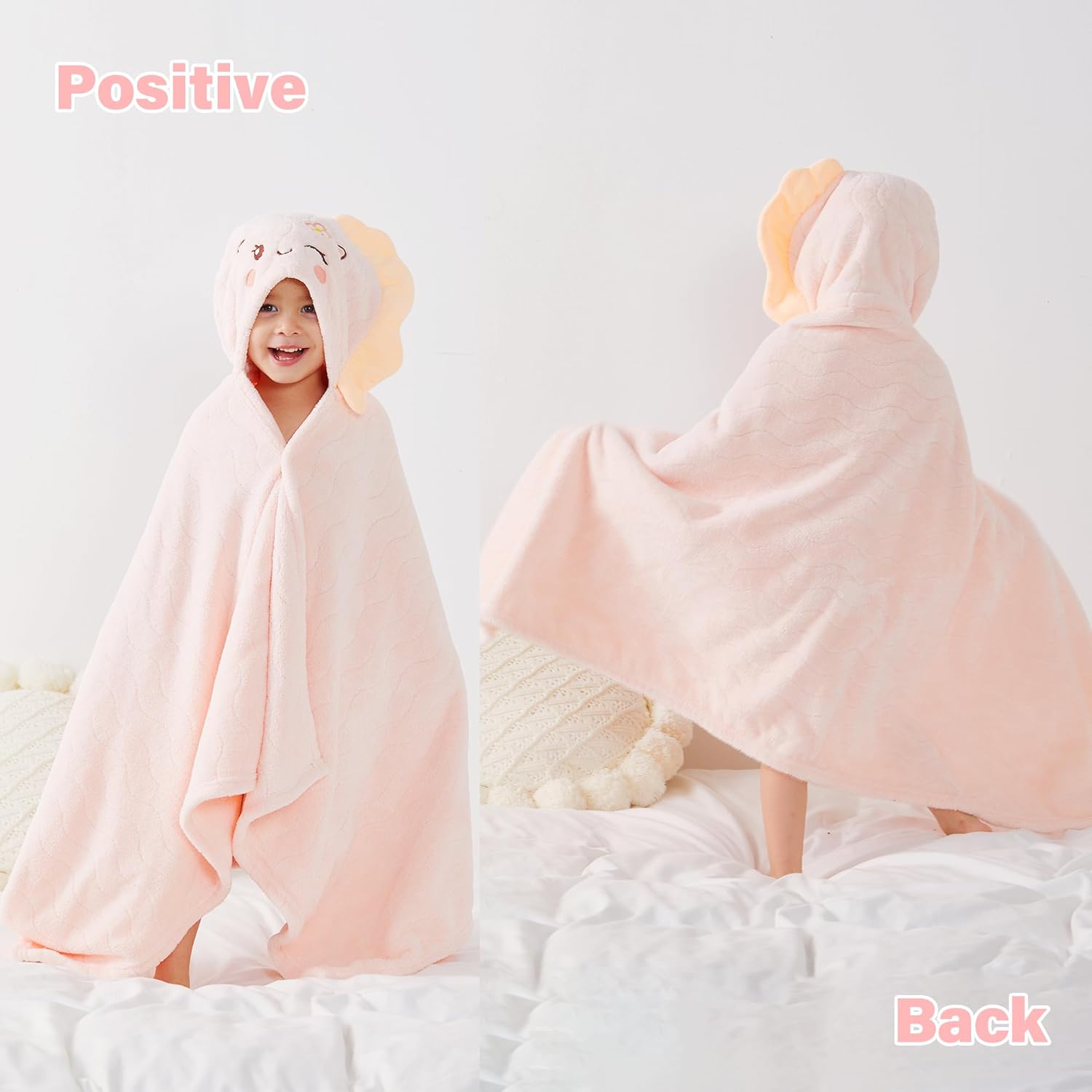 Yaiseiko Hooded Towel for Kids 2 Pack