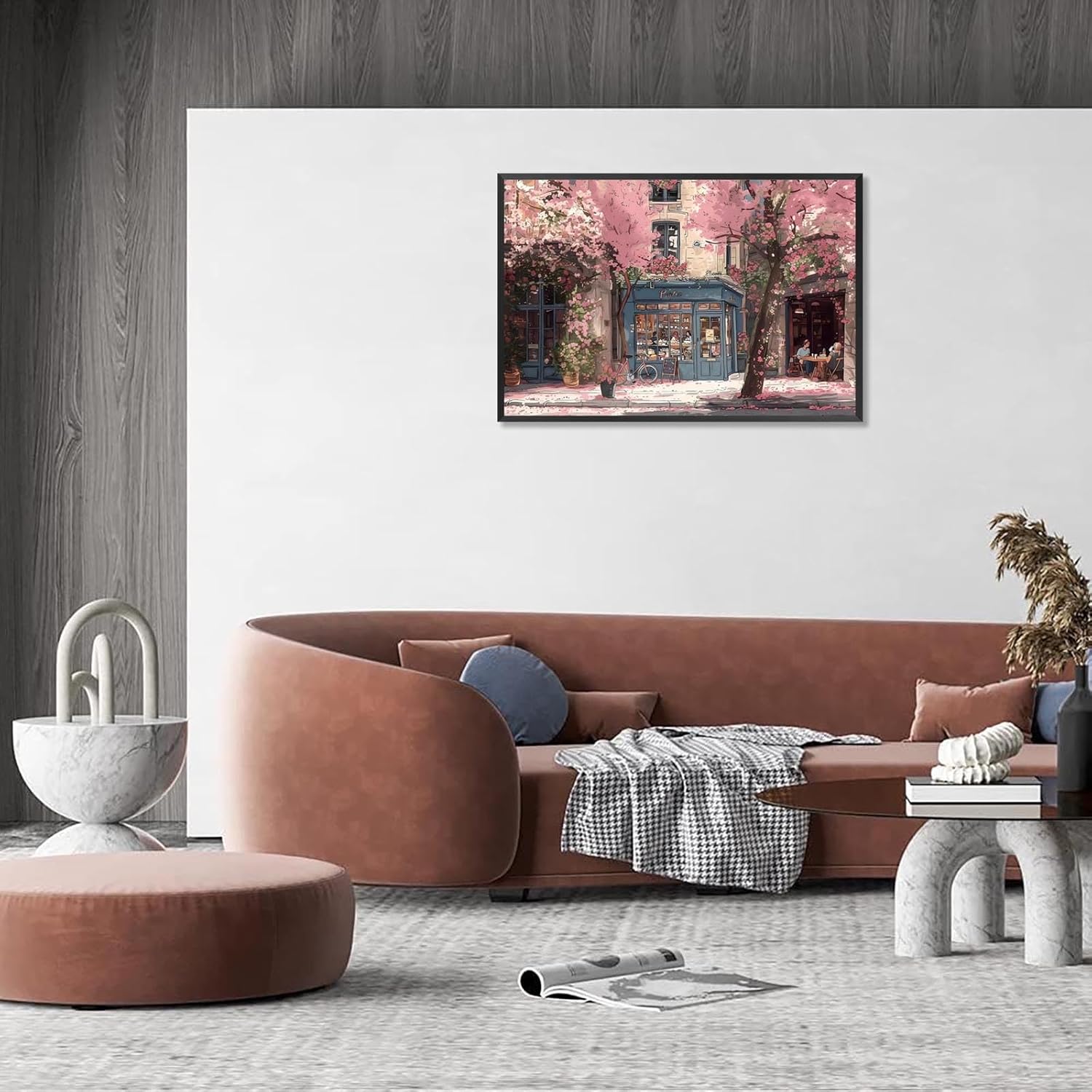 French Country Cherry Blossom Poster 24x36in Framed Decor