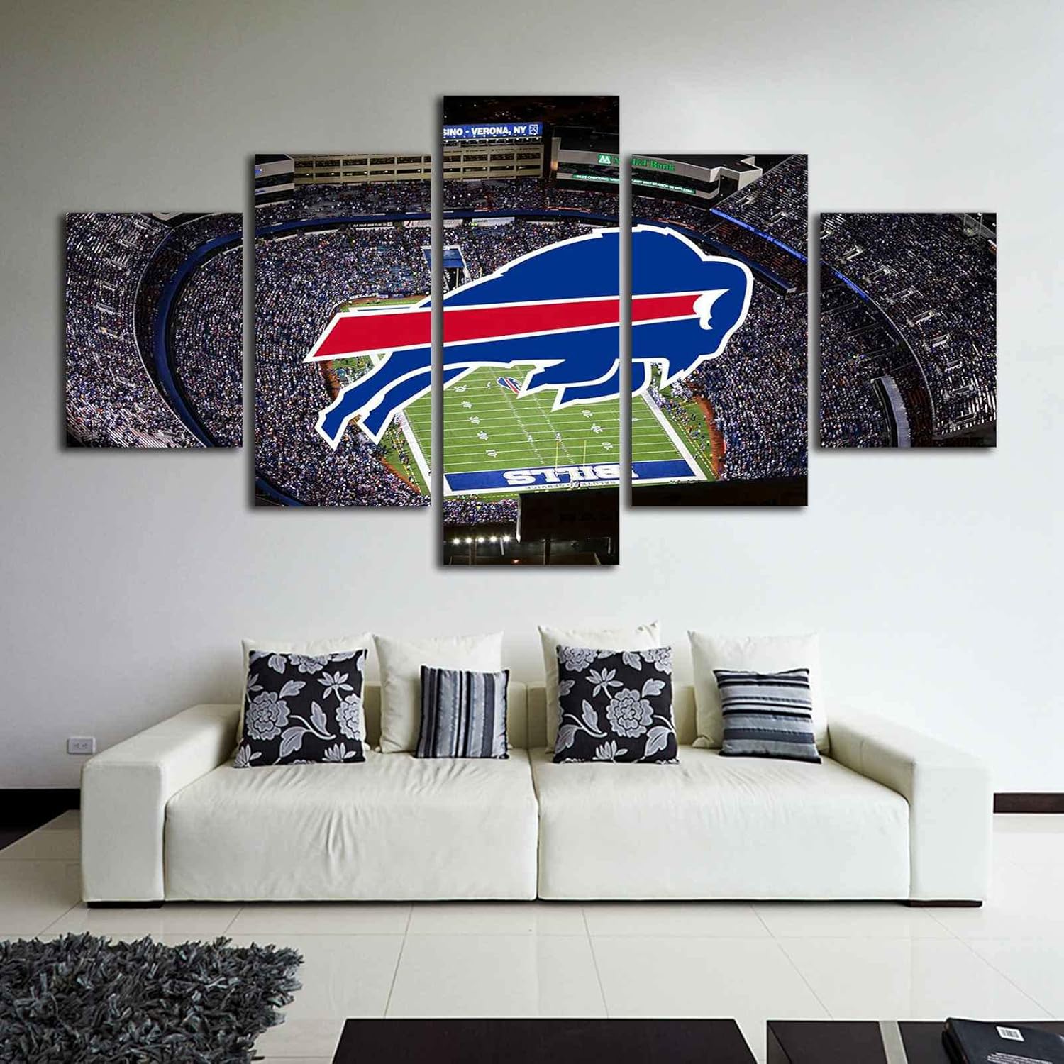Buffalo Sports Field Bills Wall Art Poster Canvas Print
