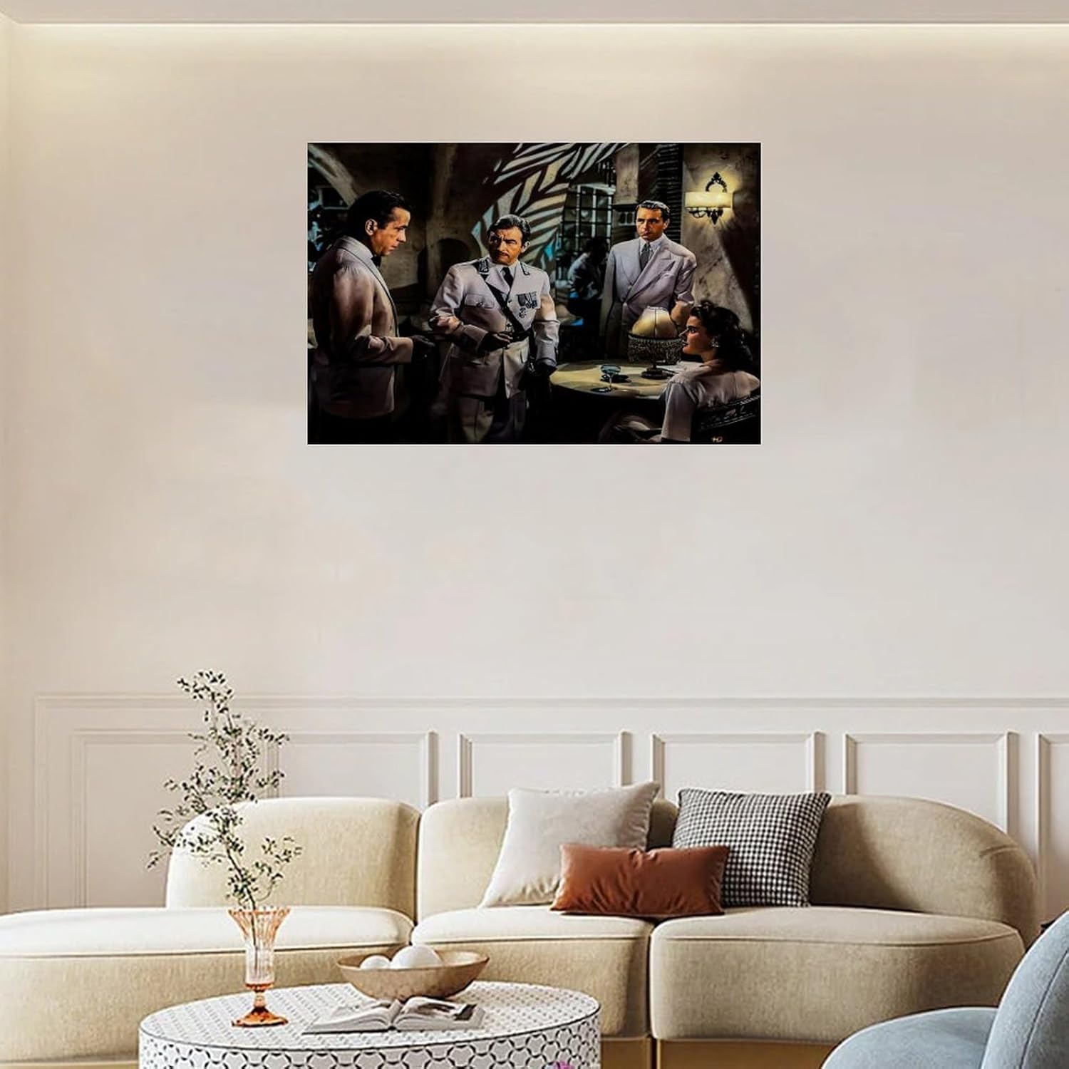Casablanca Movie Poster Canvas Wall Art 18x12inch 1