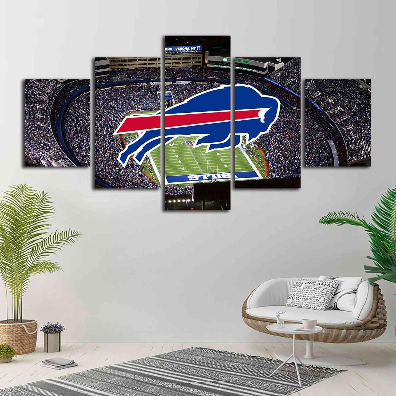 Buffalo Sports Field Bills Wall Art Poster Canvas Print