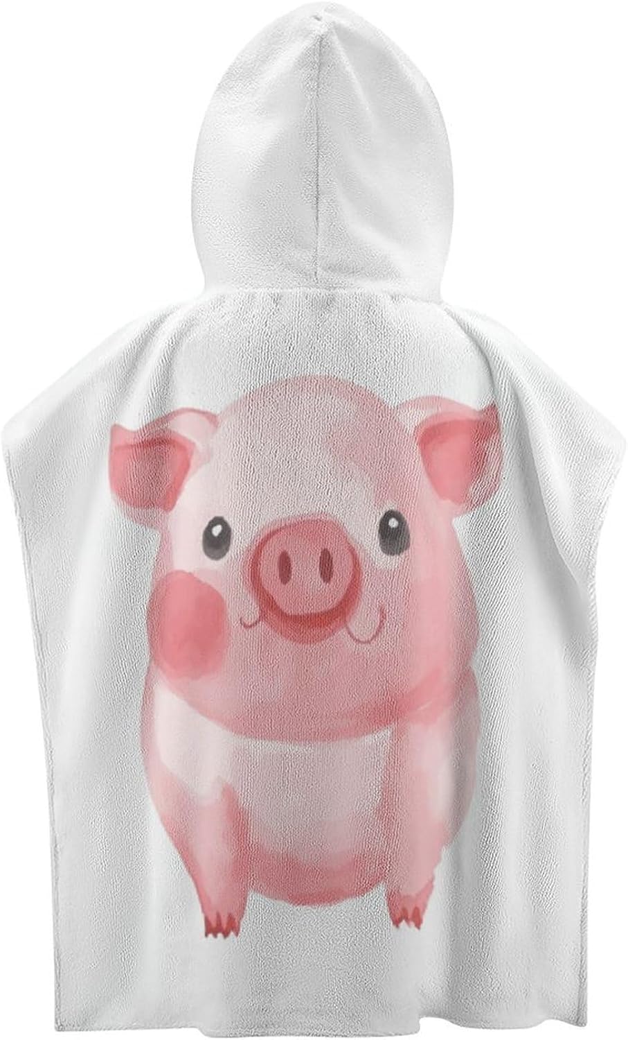 Kids Hooded Towel with Pig Print for Boys Girls