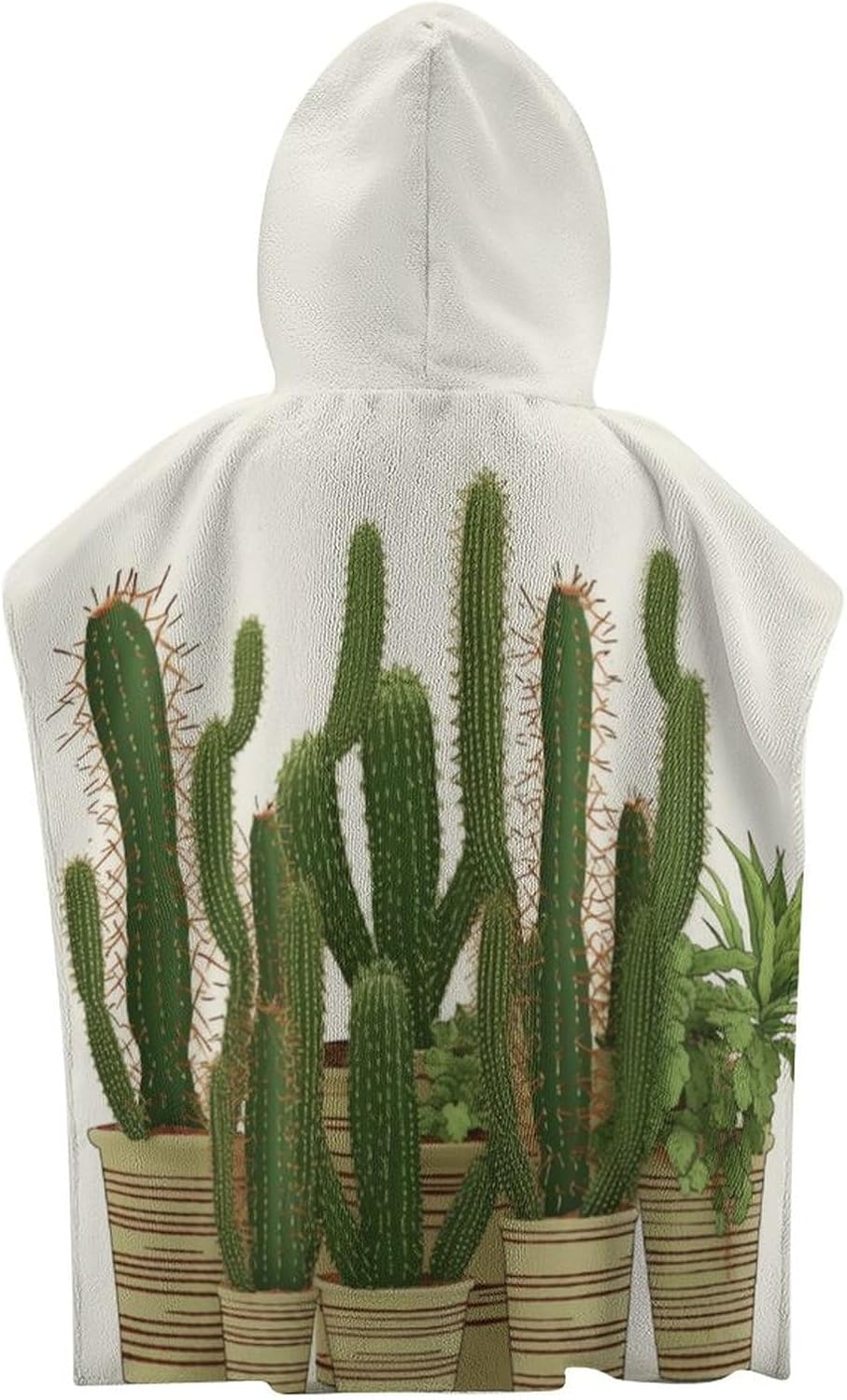 YTDRZ Kids Hooded Beach Towel with Cactus Print