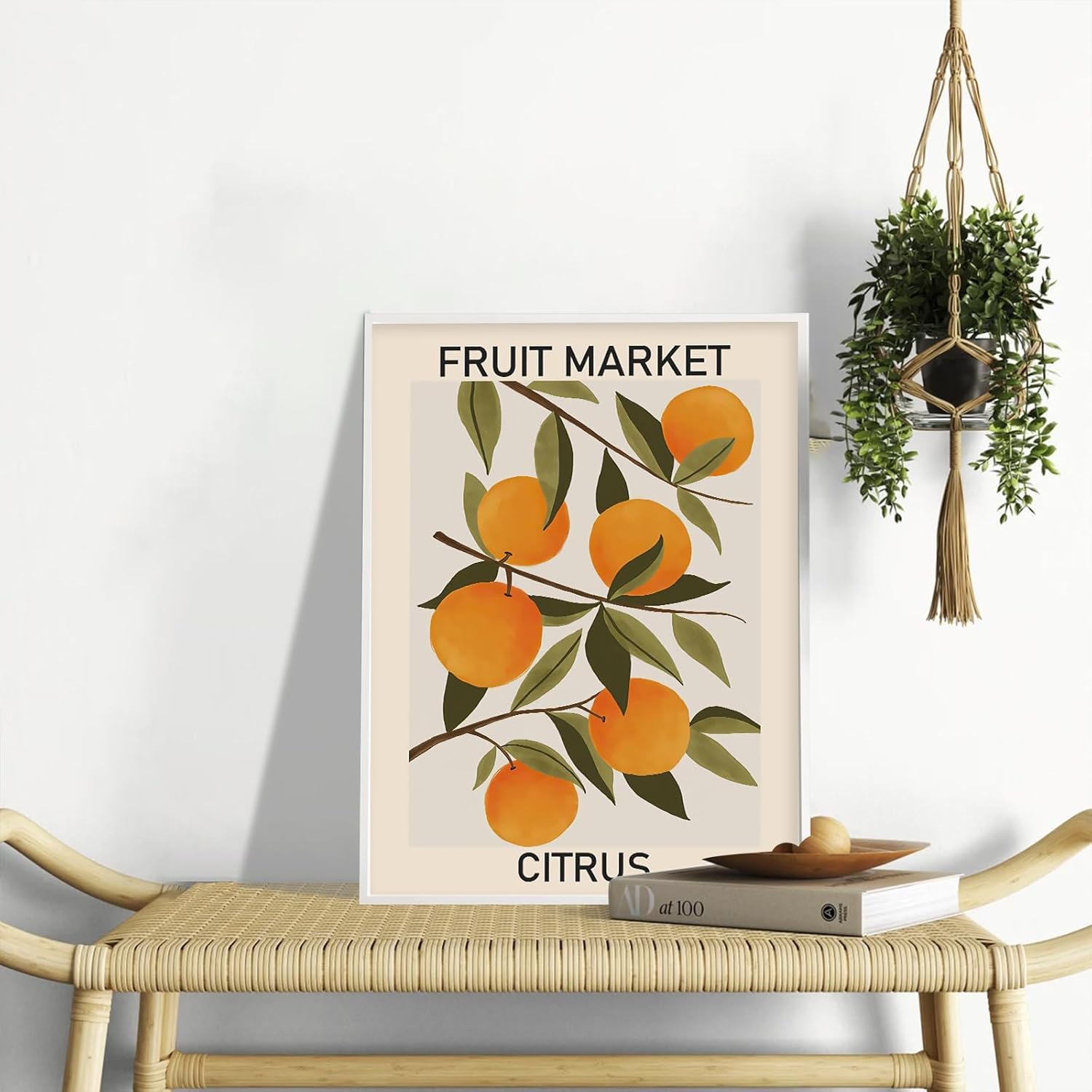 KBKBART Fruit Market Wall Art Print Set of 9