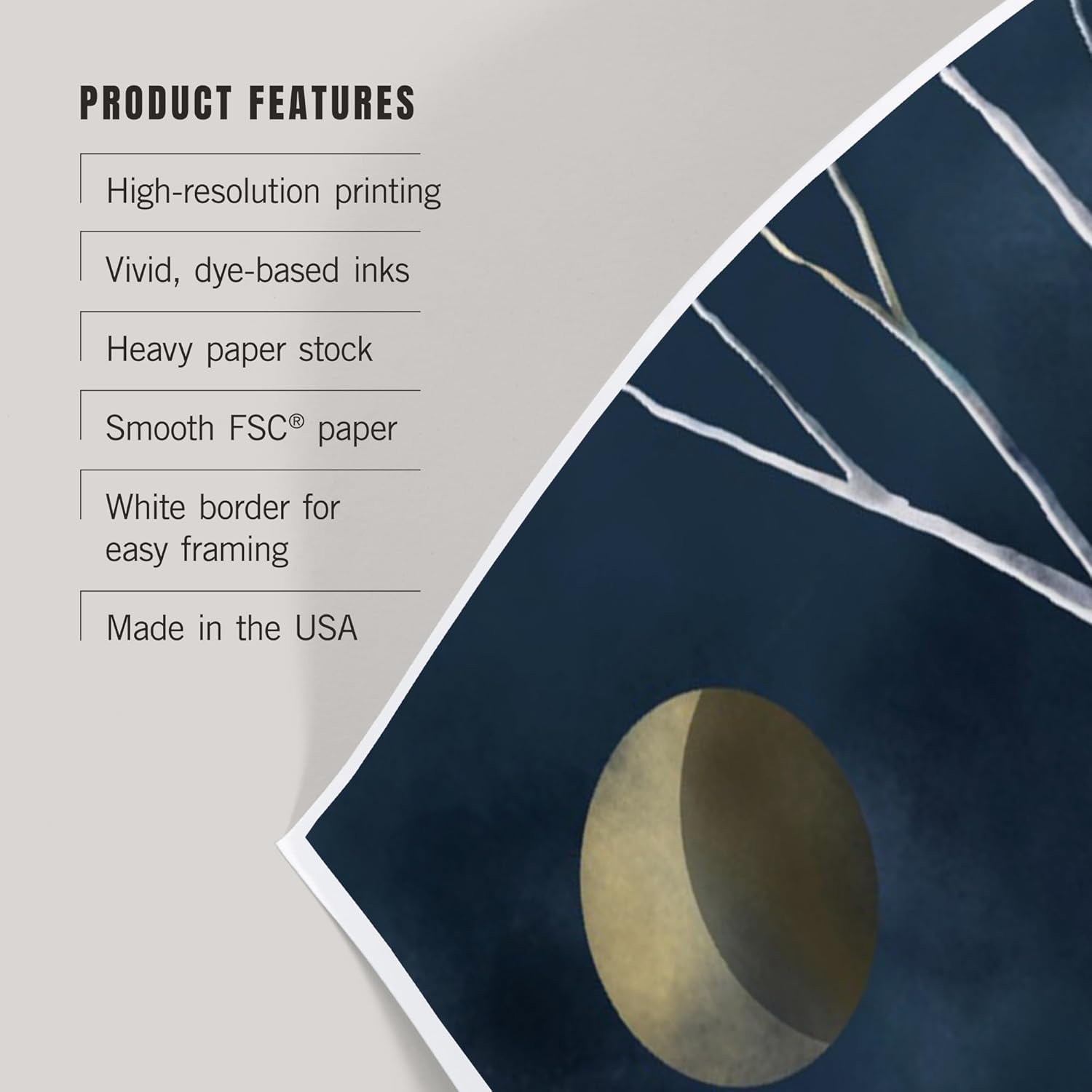 Lantern Press 8x12 Art Print Winter Night Sky