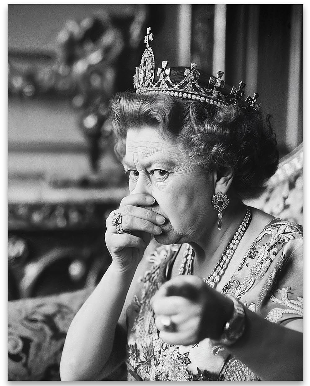 Did You Cut One Queen Elizabeth Poster 11x14 Unframed