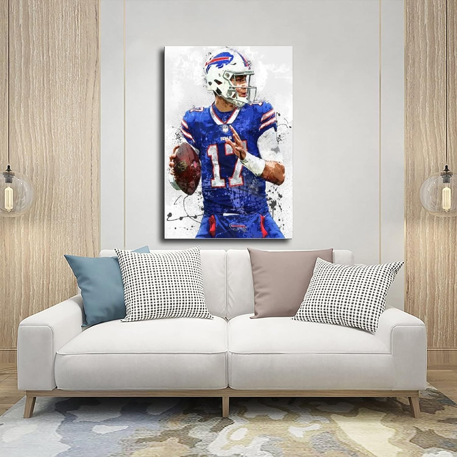 Josh Allen Poster Canvas 12x18 Inch
