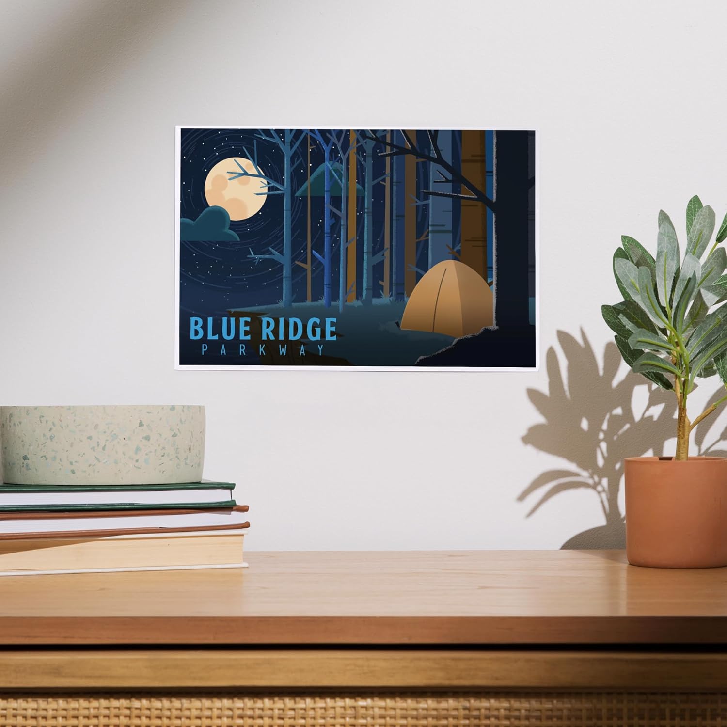 Lantern Press 8x12 Art Print Blue Ridge Parkway