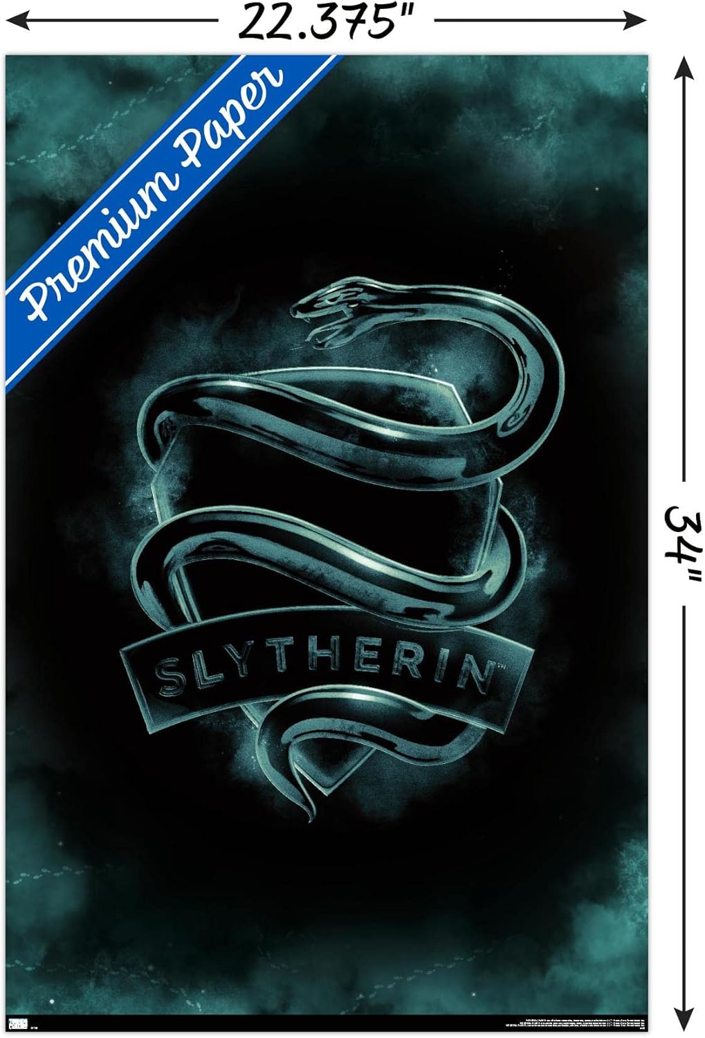 Trends International Harry Potter Slytherin Magic Wall Poster