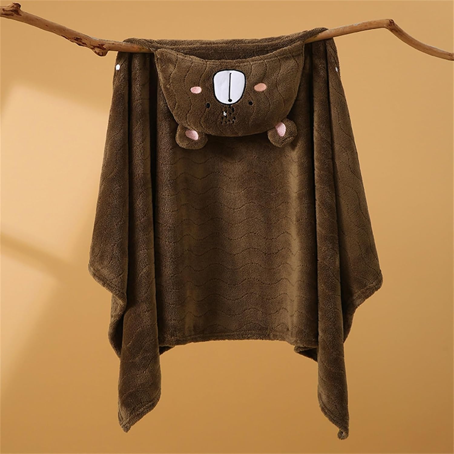 Kids Hooded Bath Towel Large Soft Quick Drying Animal Print