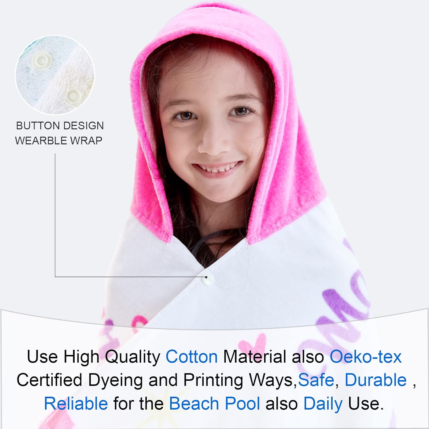 VOOVA MOVAS Kids Towel with Hood 30X50