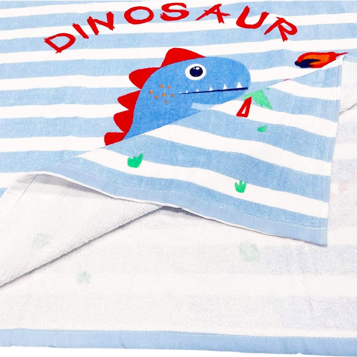 Kids Hooded Beach Towel Poncho with Animal Pattern