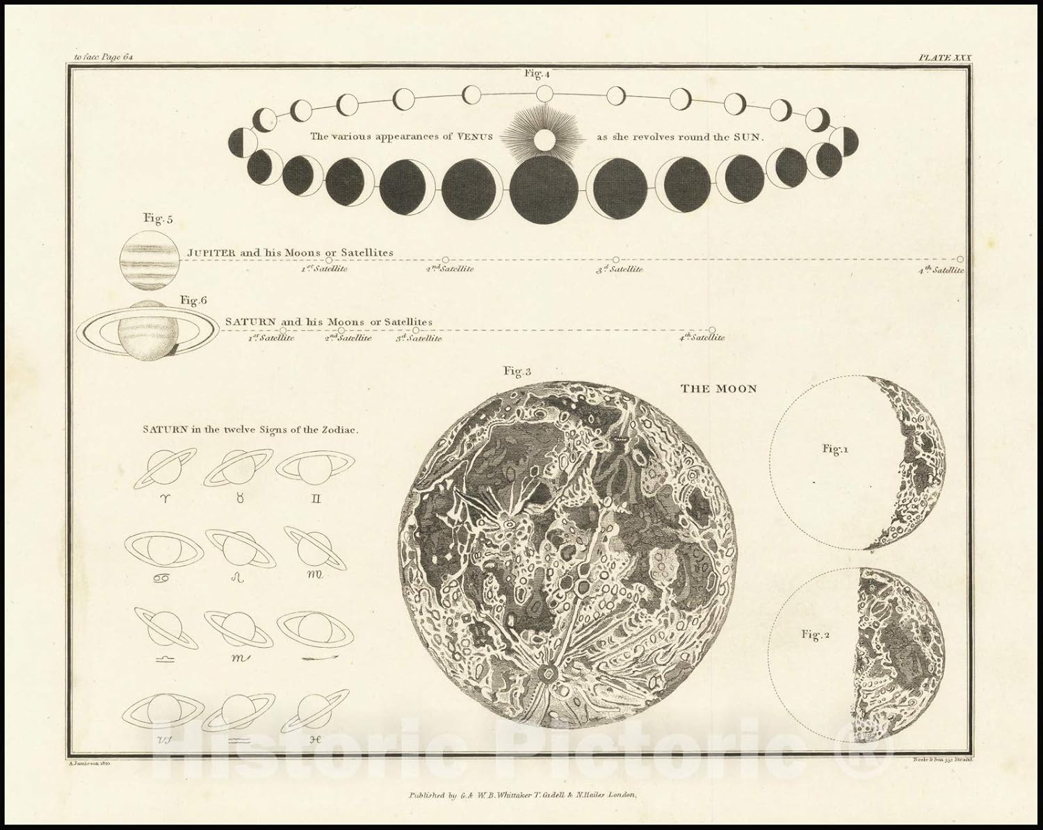 Historic Map of Venus Revolutions 36x29in Wall Art