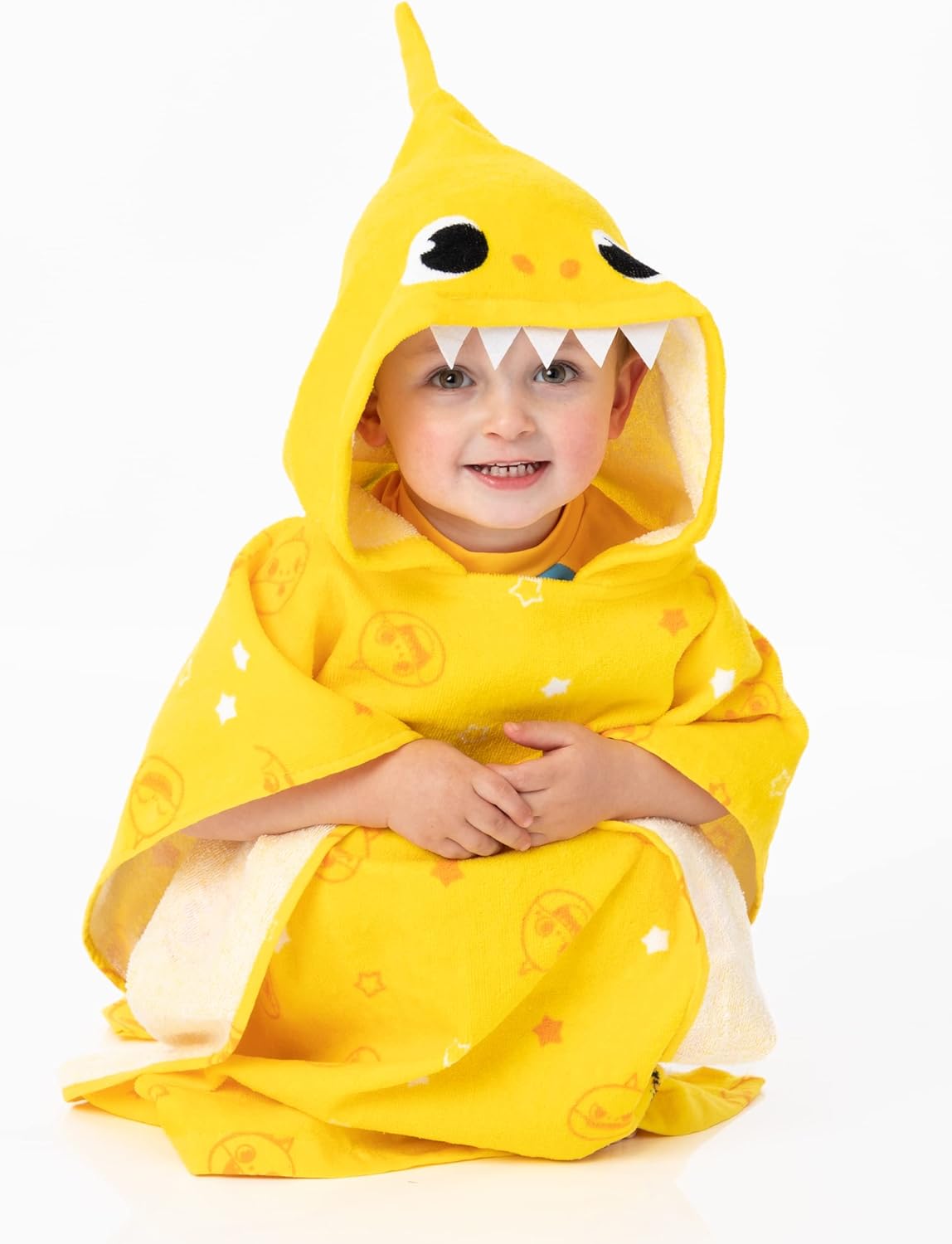 Baby Shark Towel Poncho for Kids - Kids Bath Towel