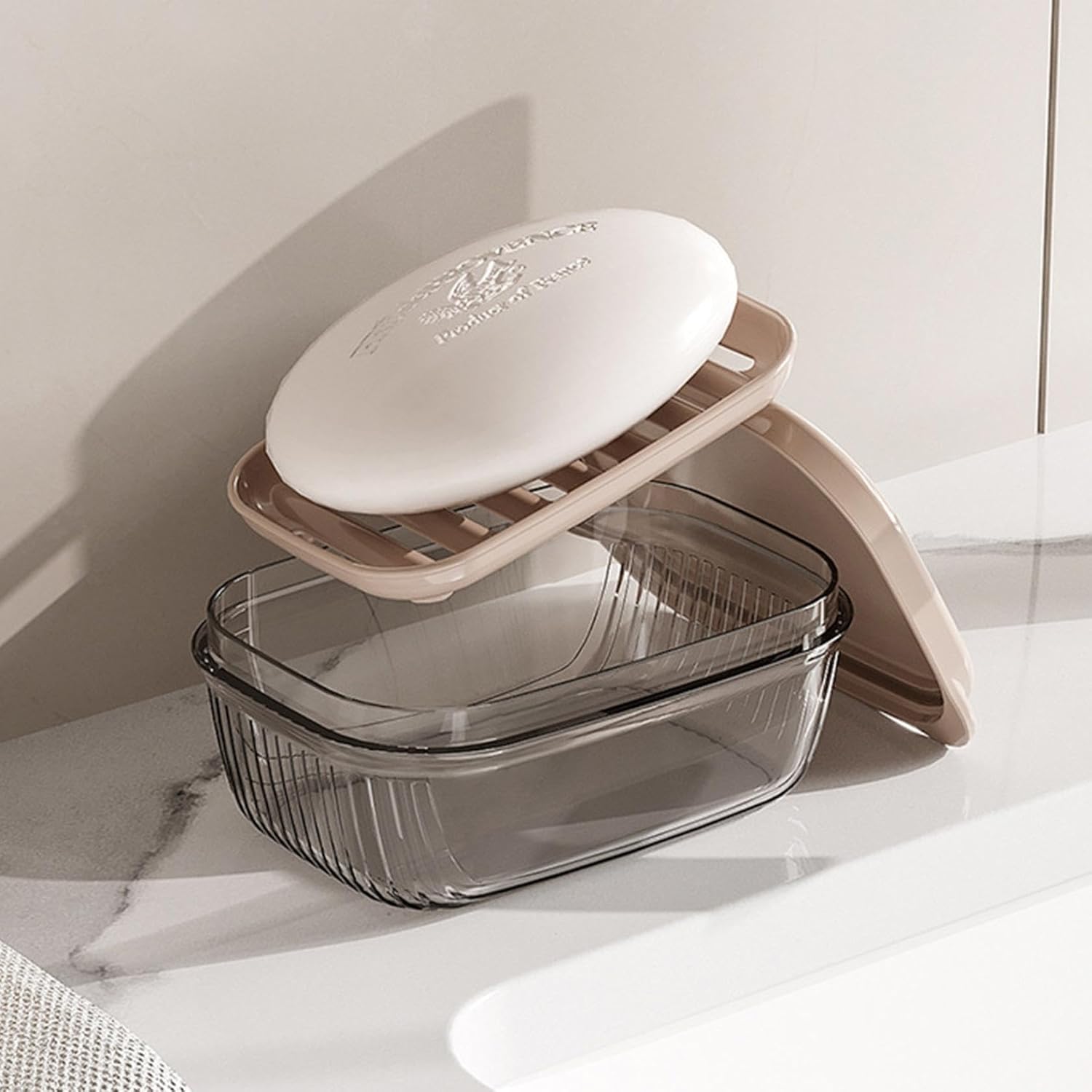 Travel Soap Case with Leakproof Lid and Drainage Tray