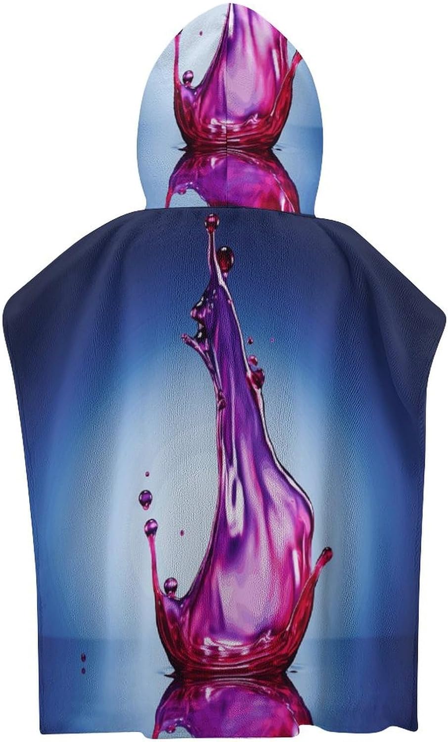 Kids Hooded Bath Towel with Purple Print