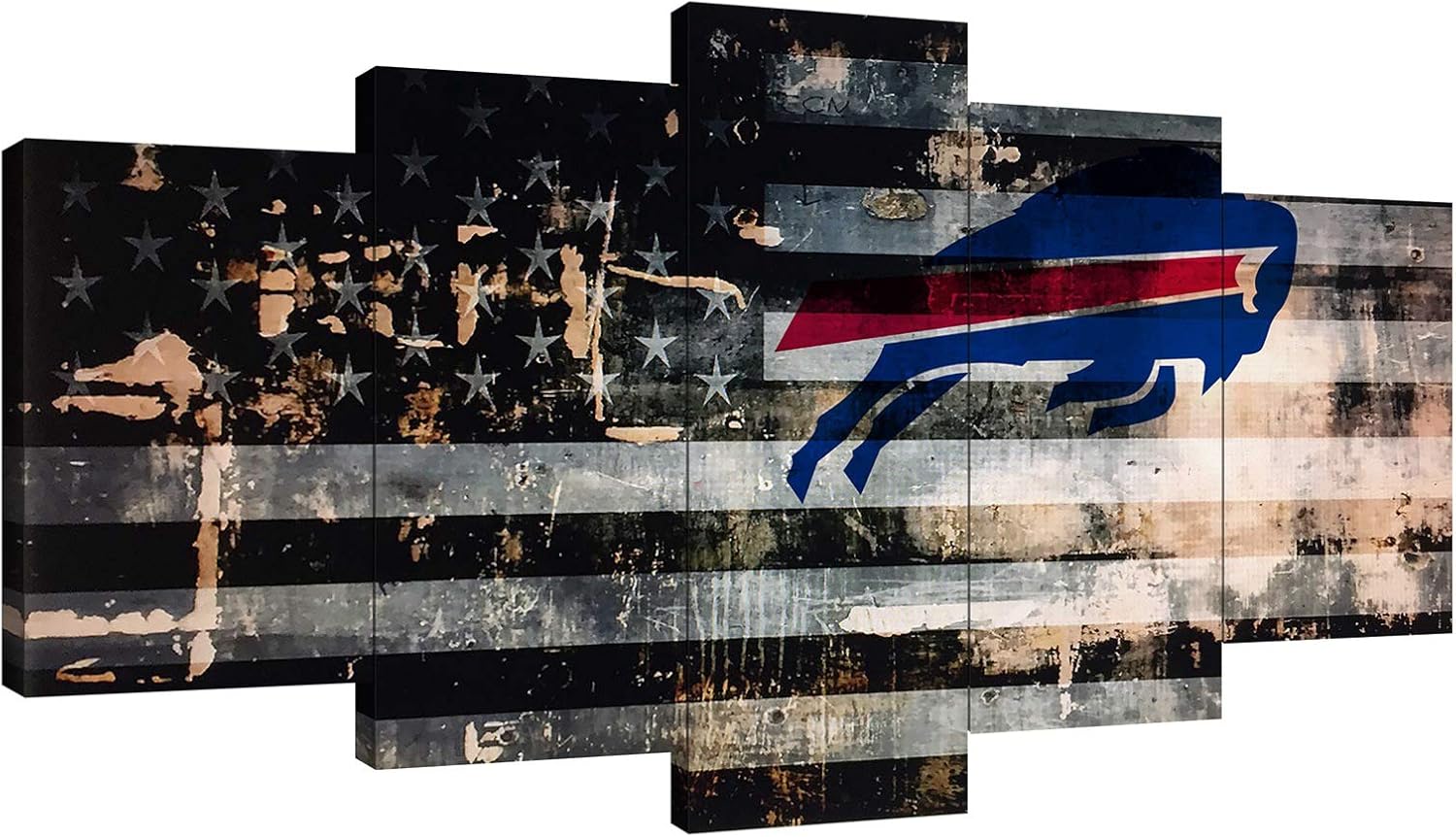 Buffalo City Bills Football Poster Canvas Wall Art