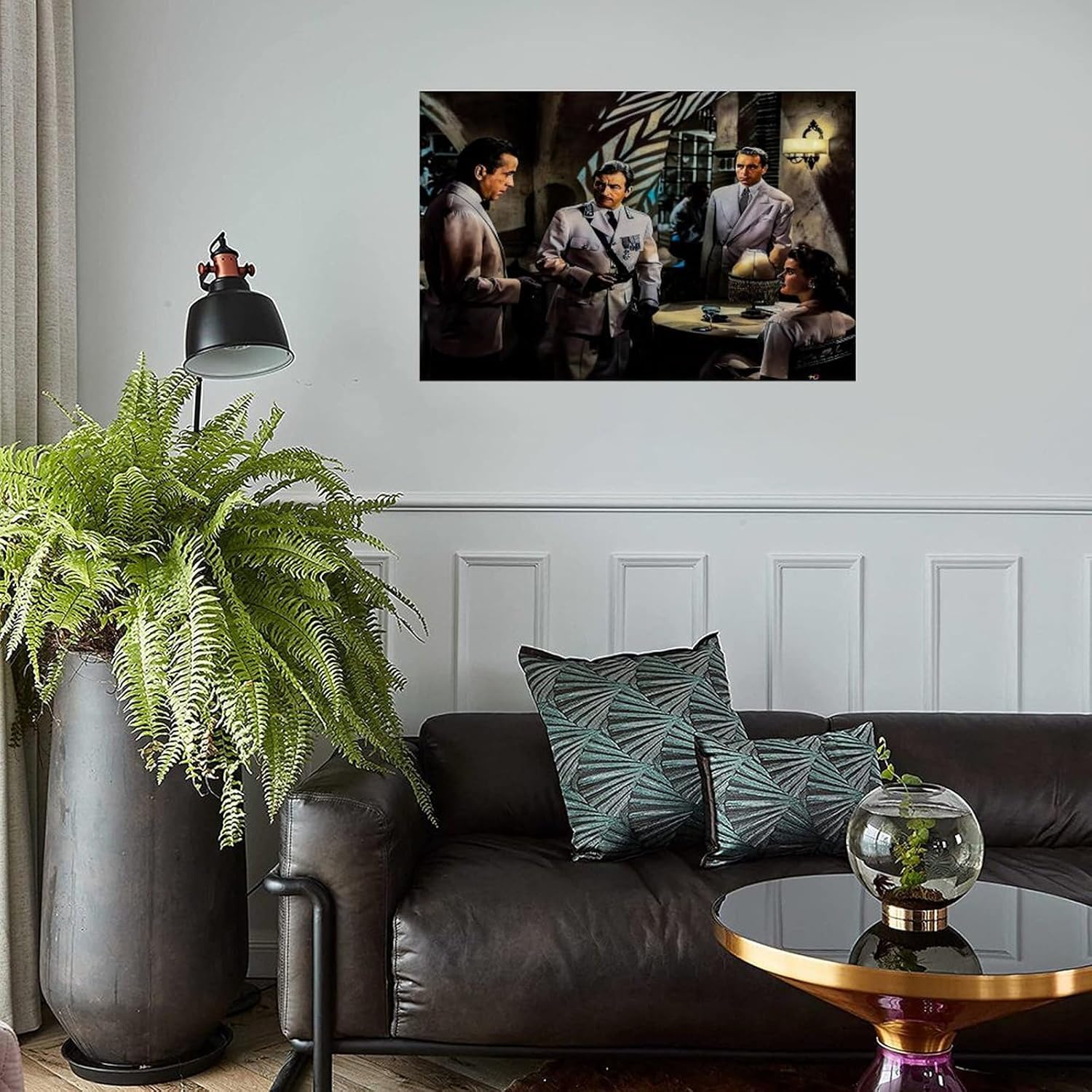 Casablanca Movie Poster Canvas Wall Art 18x12inch 1