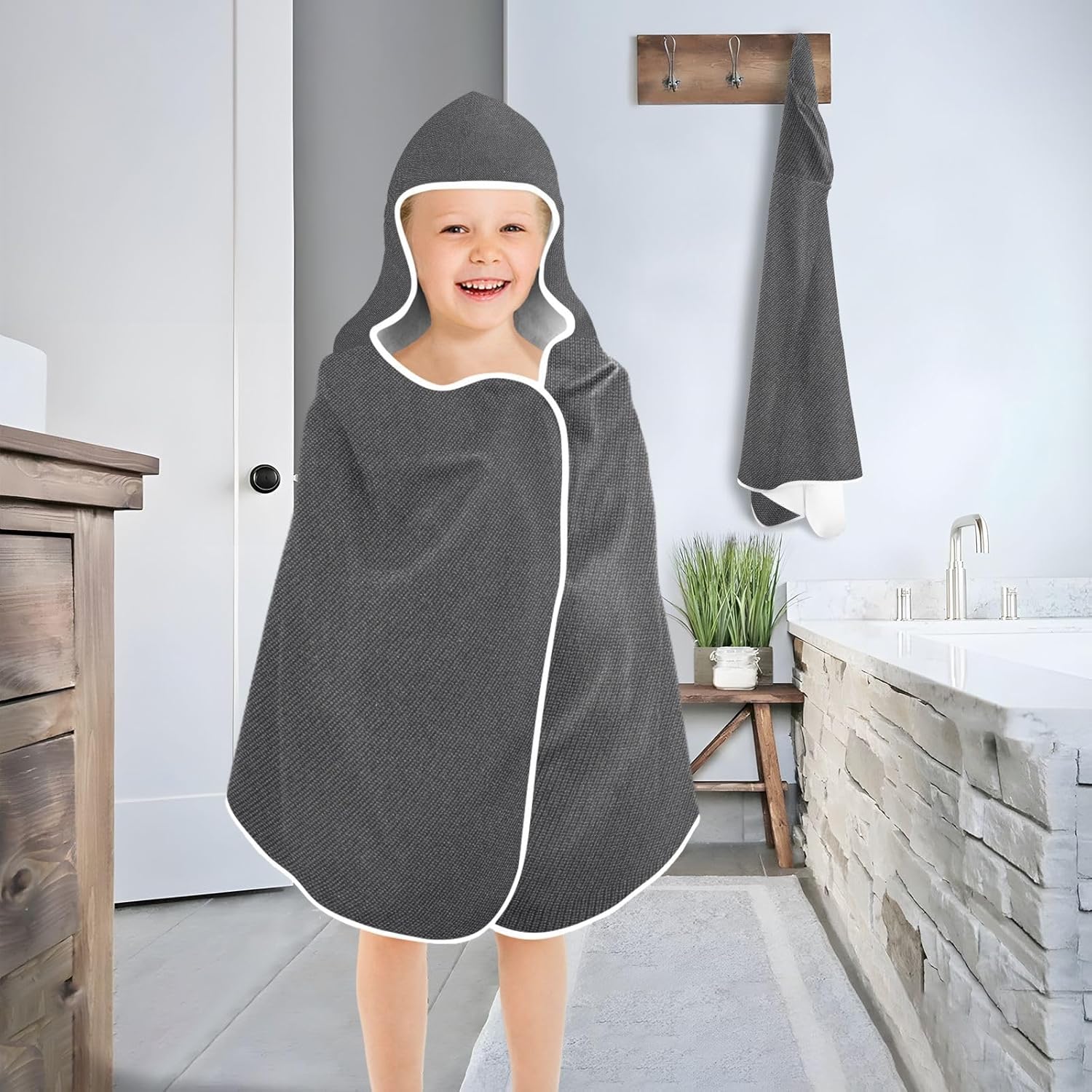 Xigua Dark Kids Hooded Towel 50x235in 1