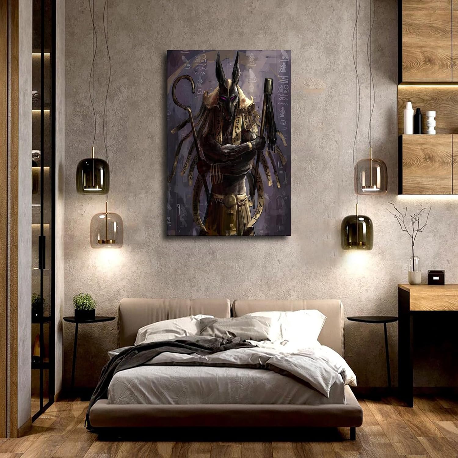 Egyptian God Seth HD Art Poster Canvas Wall Art 12x18inch