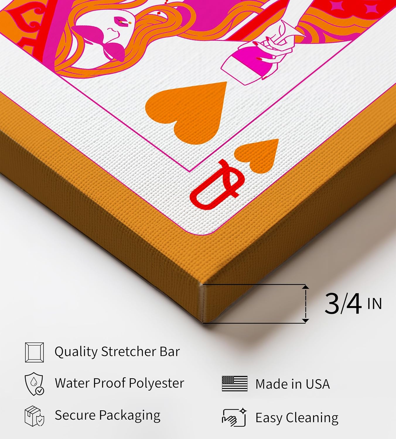 Poster Master Queen Of Hearts Canvas Print