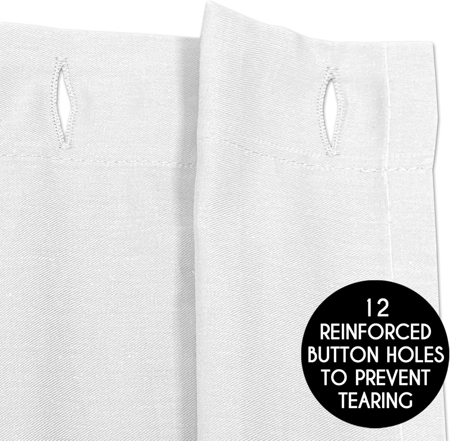Sweet Jojo Designs White Eyelet Kids Shower Curtain