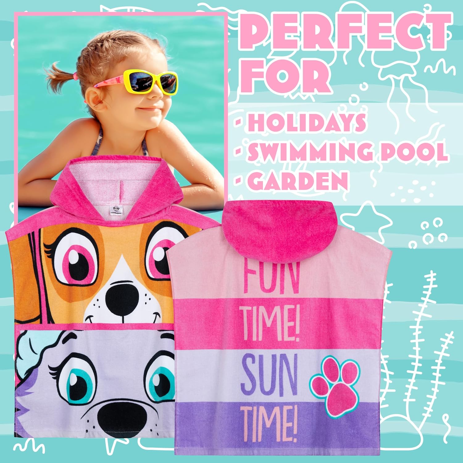 Get Trend Paw Patrol Hooded Beach Towel for Kids
