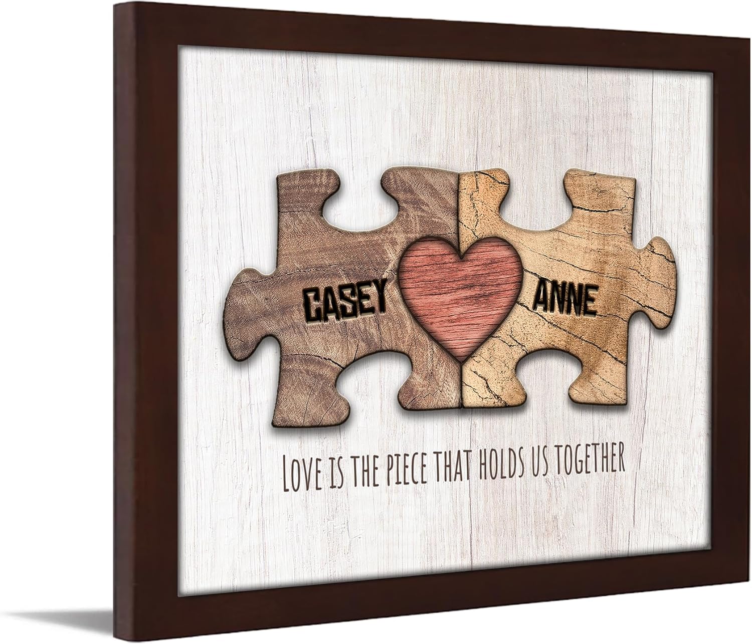 Personal-Prints Love Puzzle Customized Romantic Canvas Art Gift