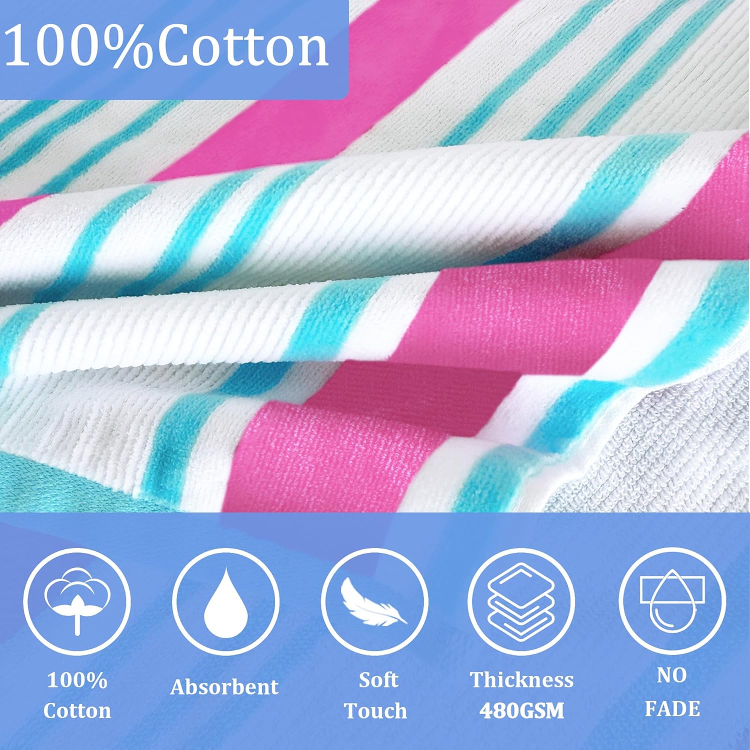 VOOVA MOVAS Hooded Bath Towels for Big Kids 8-16 Years