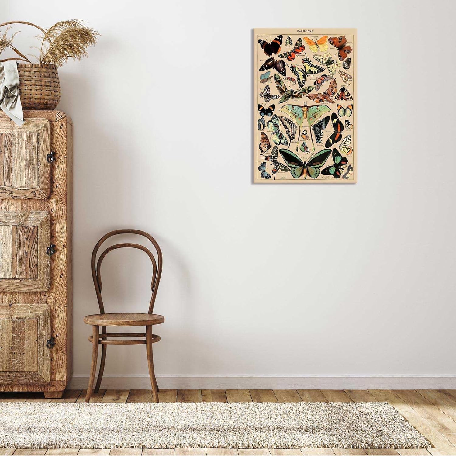 North American Butterfly Atlas Framed Poster 12x16in