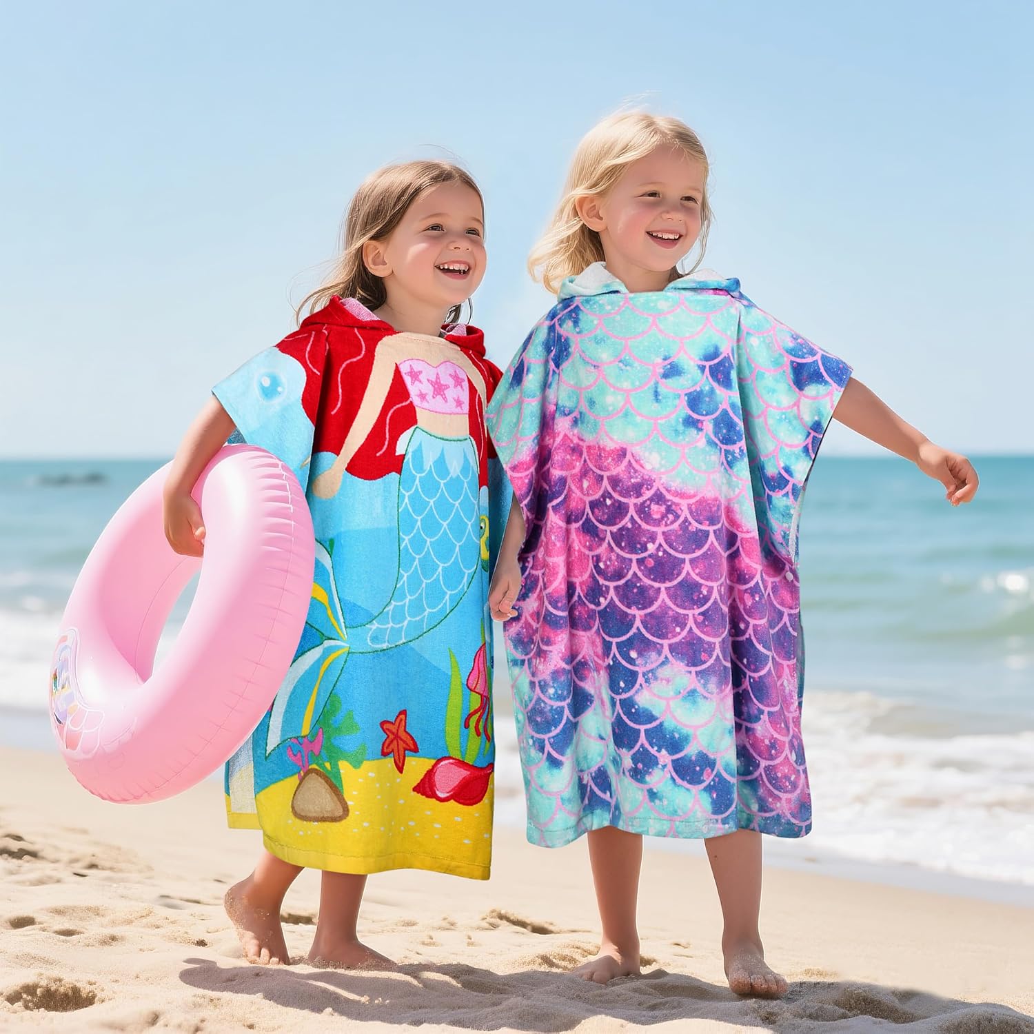 Tirrinia Mermaid Hooded Towel for Kids