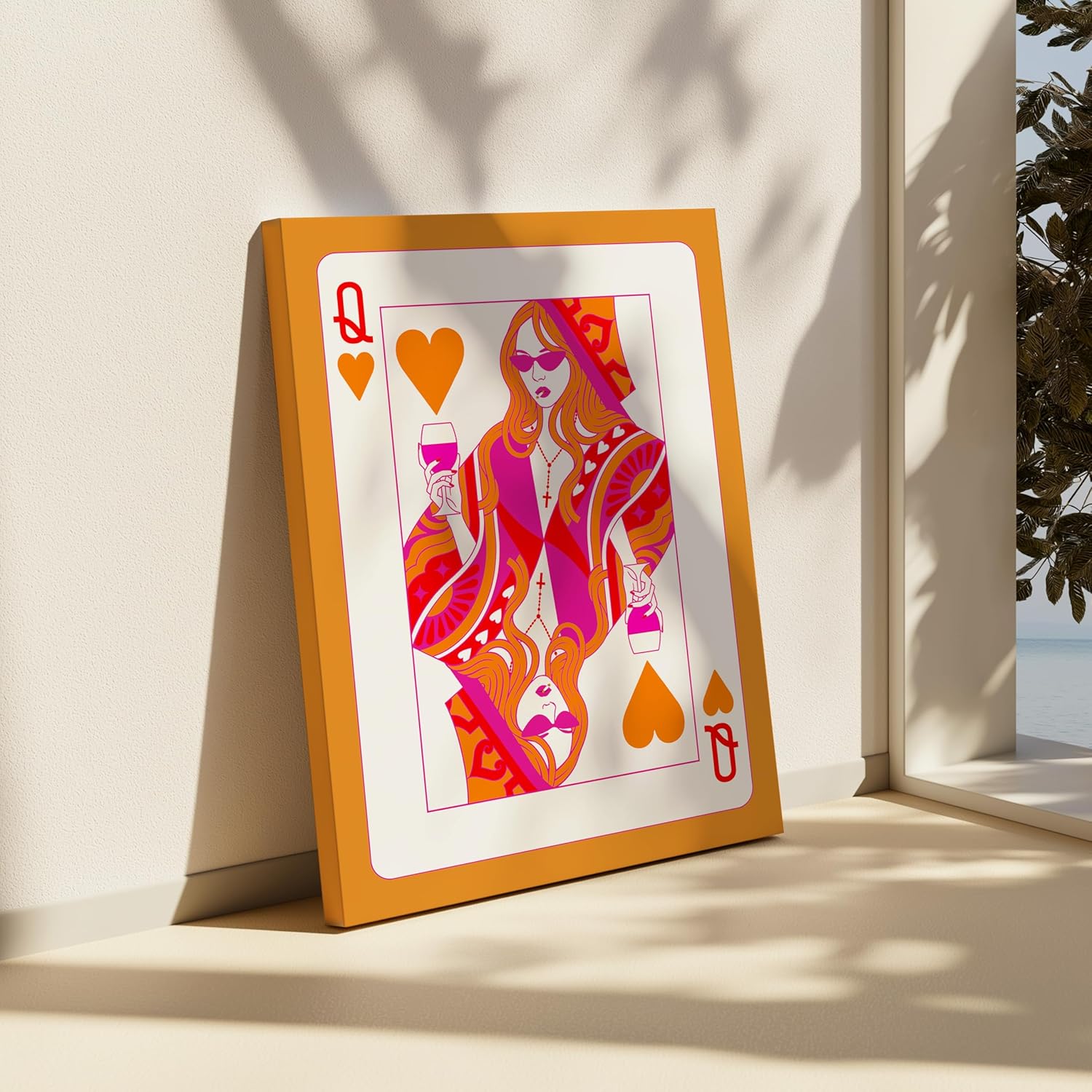 Poster Master Queen Of Hearts Canvas Print