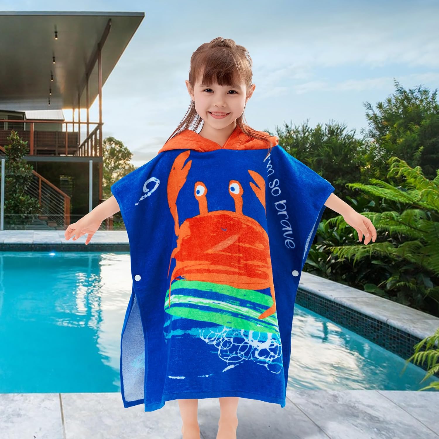 VOOVA MOVAS Toddler Bath Towel with Hood