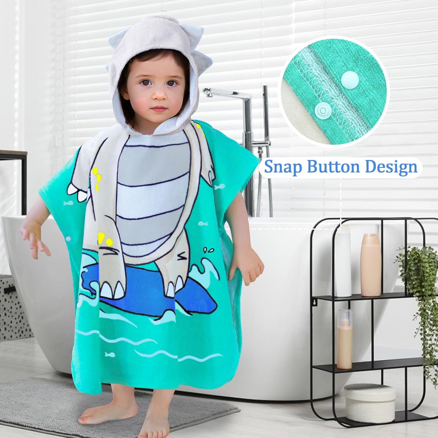 VOOVA MOVAS Toddler Poncho Towel with Hood
