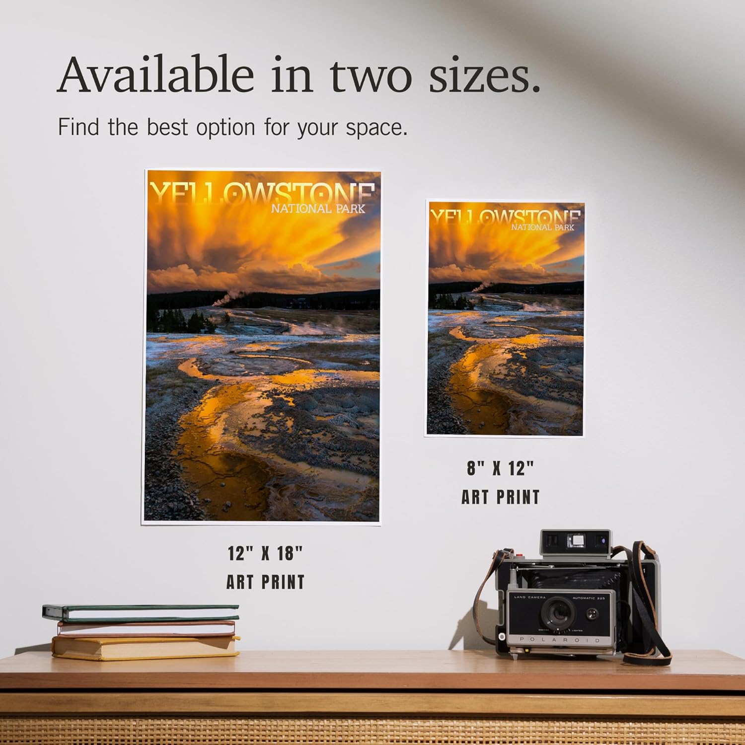 Lantern Press 8x12 Art Print Yellowstone Yellow Sky