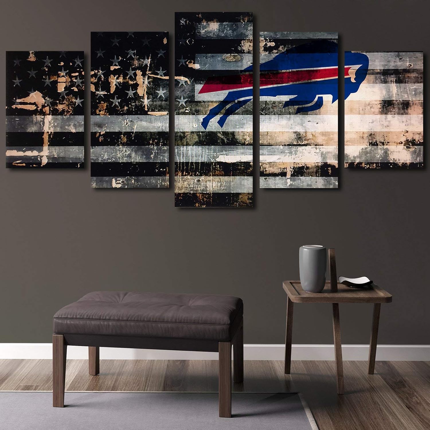 Buffalo City Bills Football Poster Canvas Wall Art
