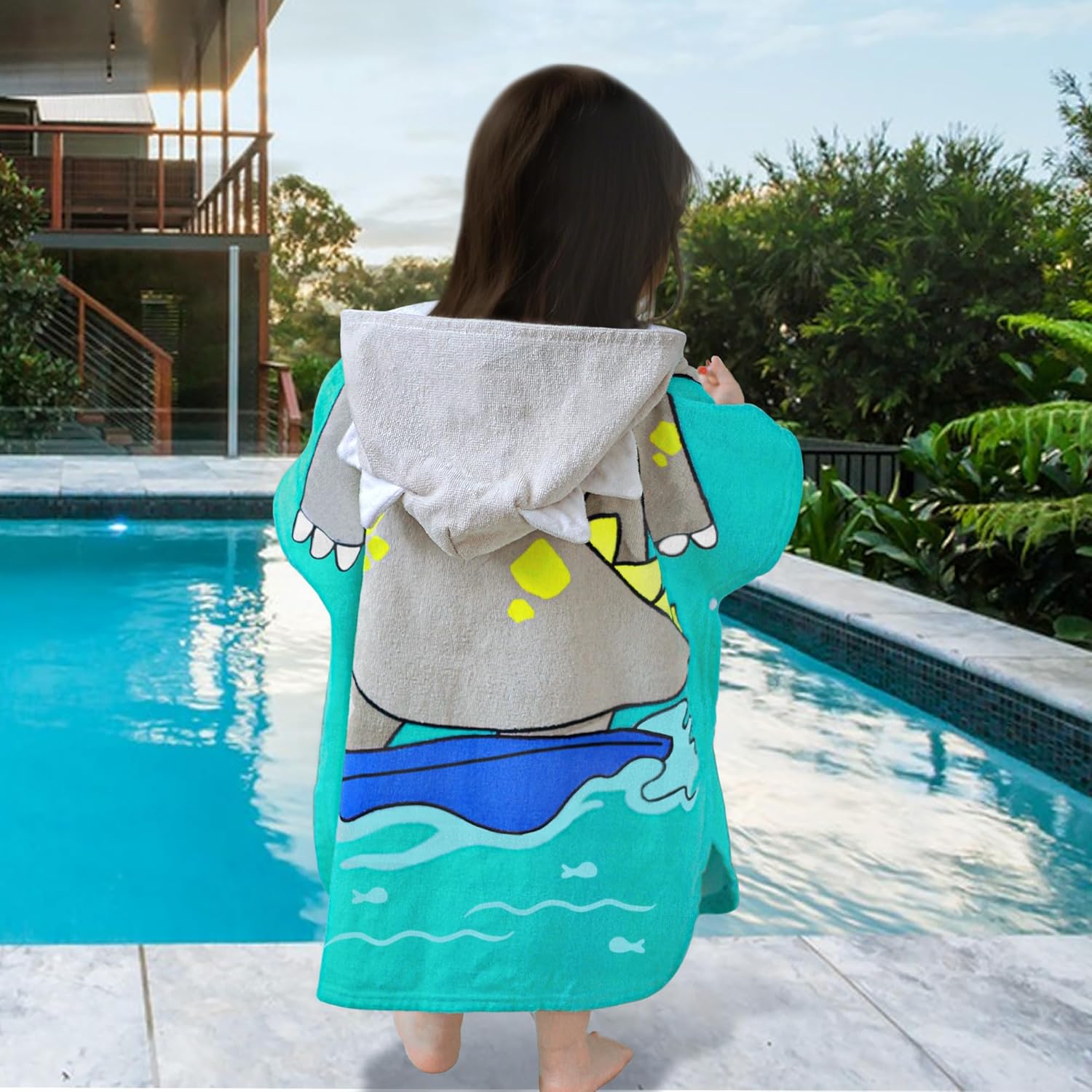 VOOVA MOVAS Toddler Poncho Towel with Hood