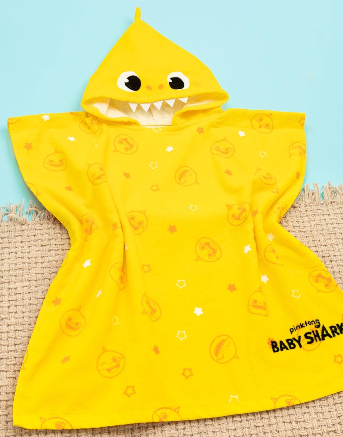 Baby Shark Towel Poncho for Kids - Kids Bath Towel