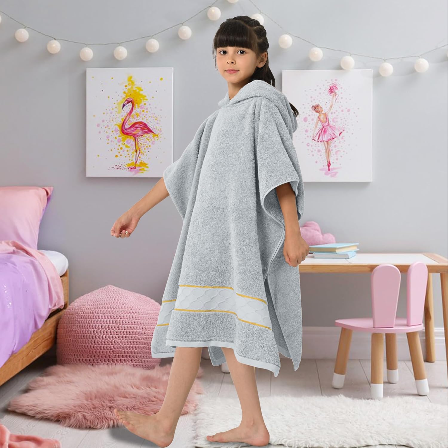 VOOVA MOVAS Thick Hooded Bath Towel for Kids 8-14 Years