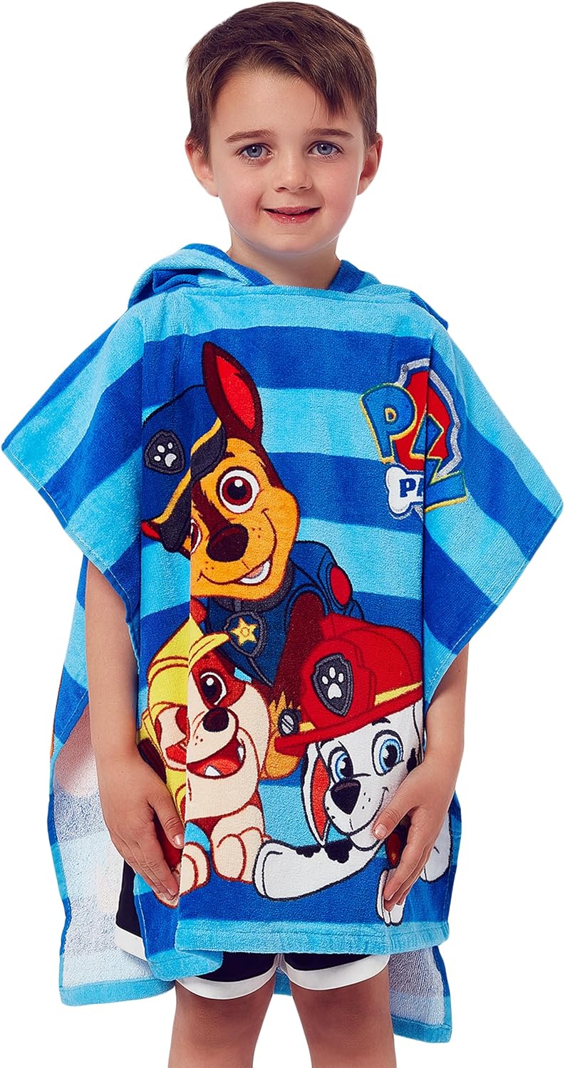 Paw Patrol Boys Hooded Towel Poncho One Size