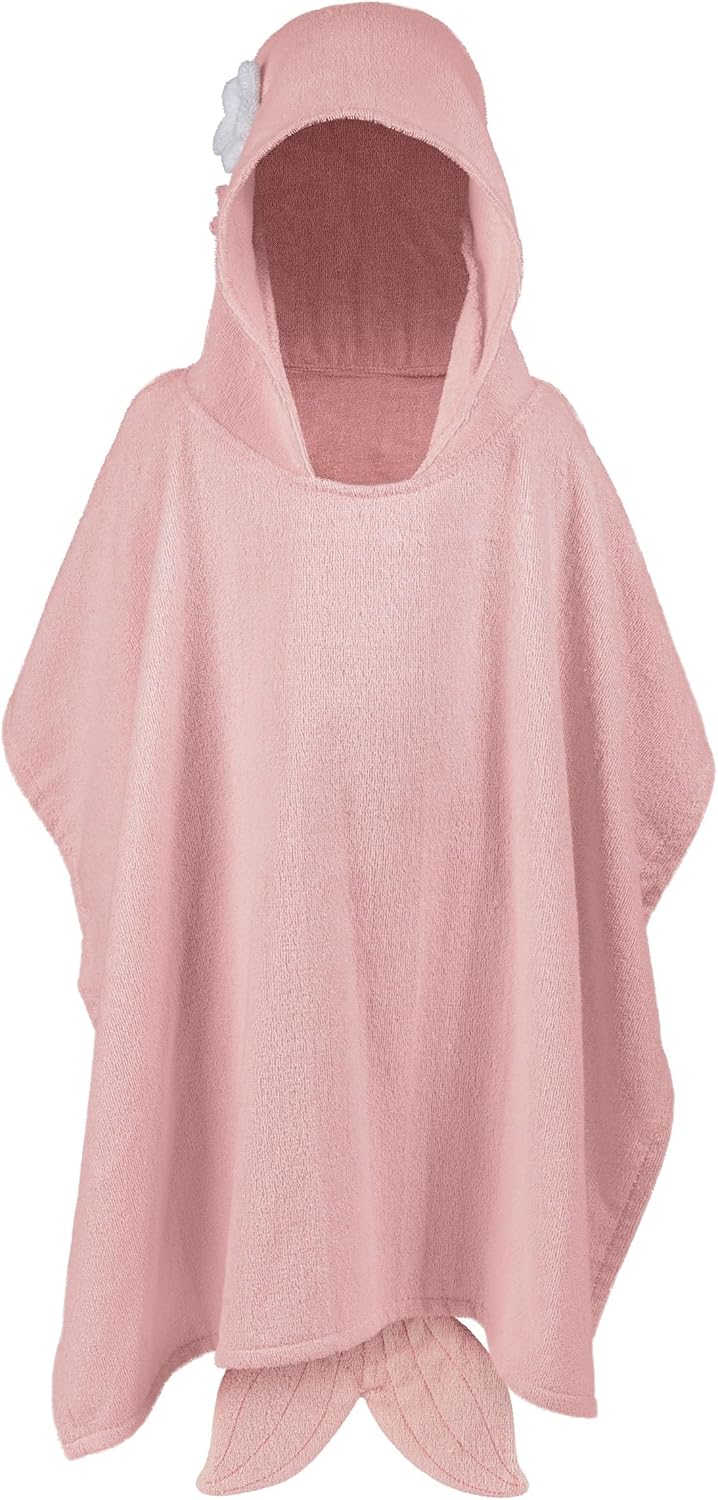 Stephen Joseph Mermaid Beach Bath Poncho for Kids 2-6 Years