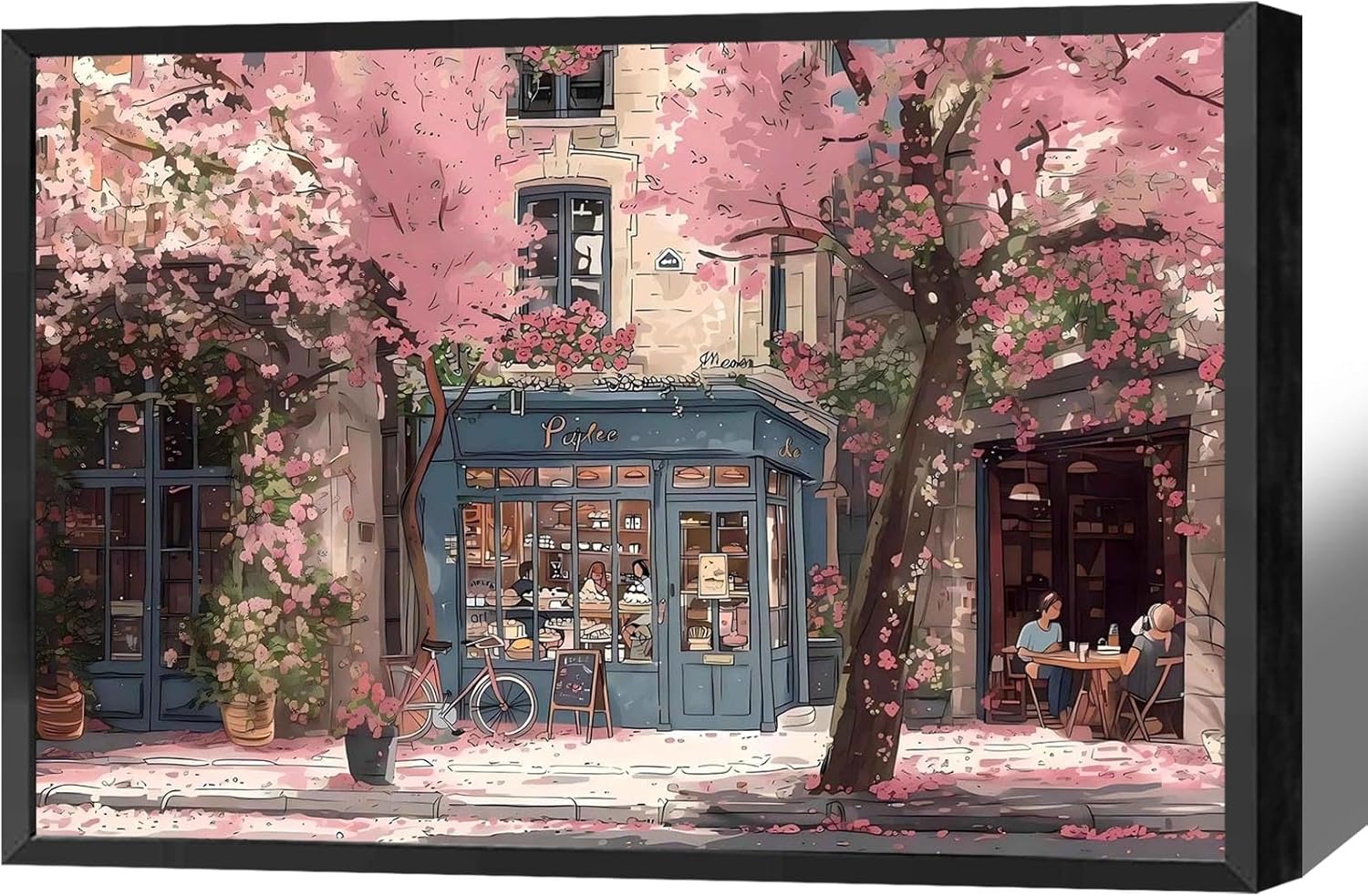 French Country Cherry Blossom Poster 24x36in Framed Decor