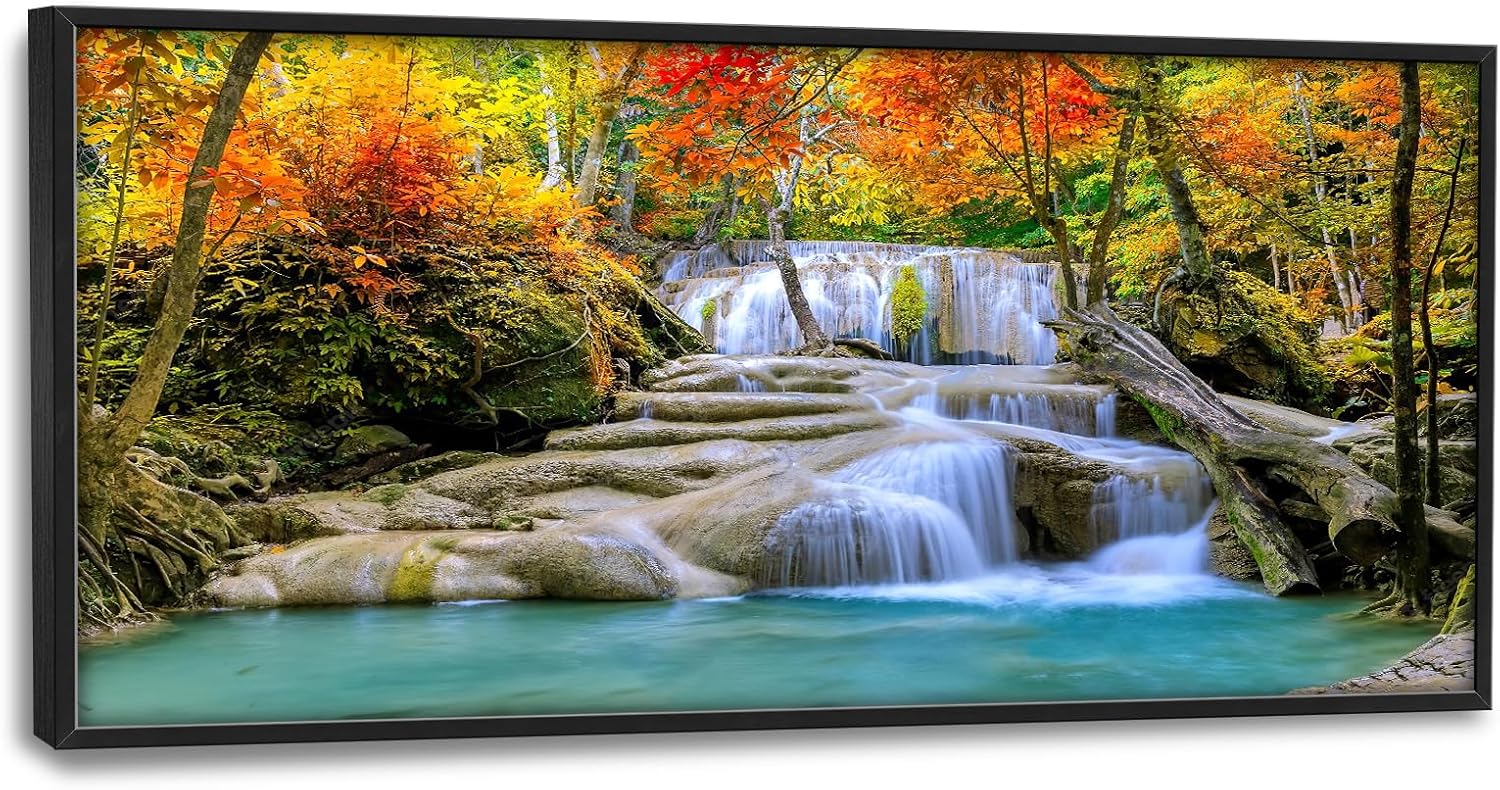 Large Waterfall Wall Art for Living Room