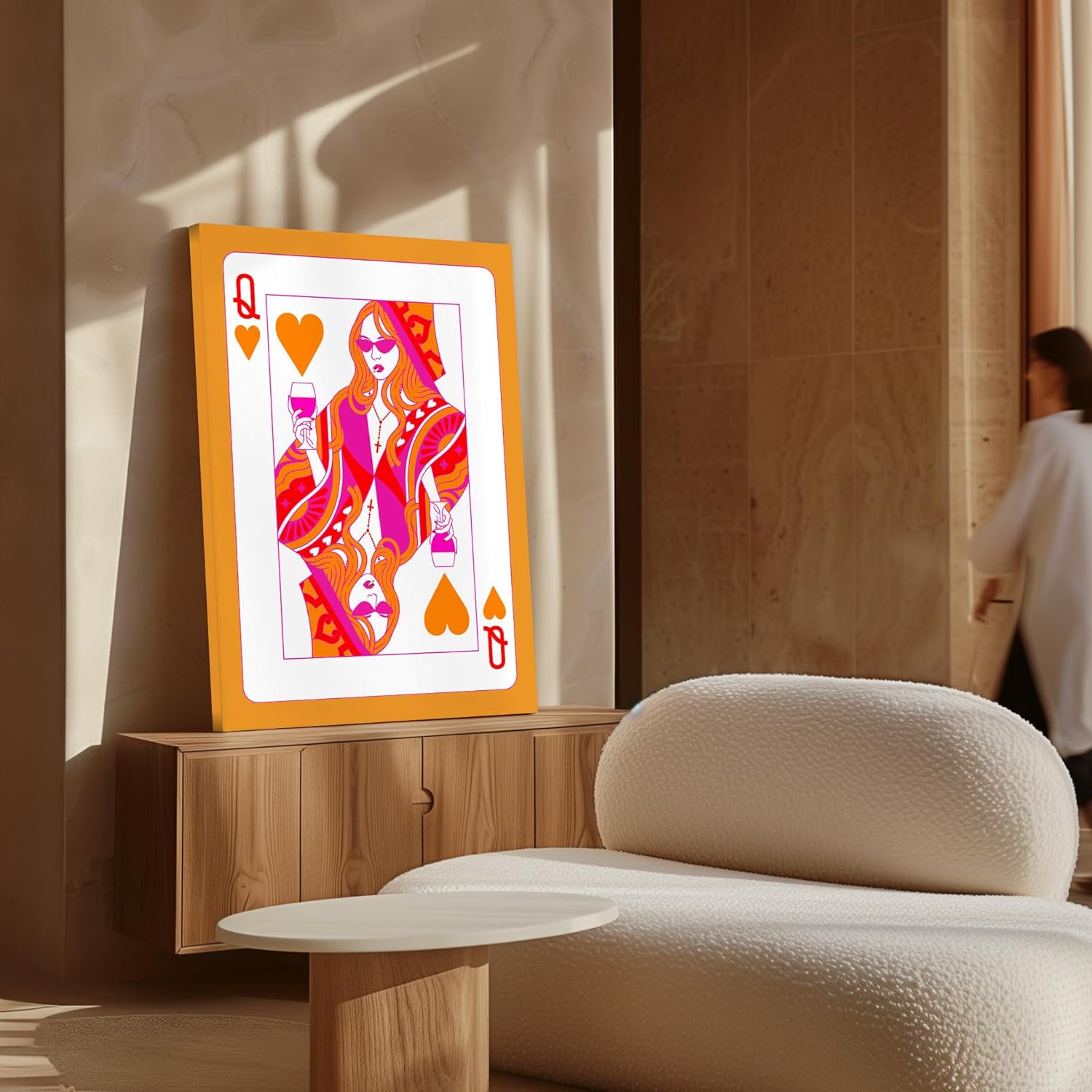 Poster Master Queen Of Hearts Canvas Print